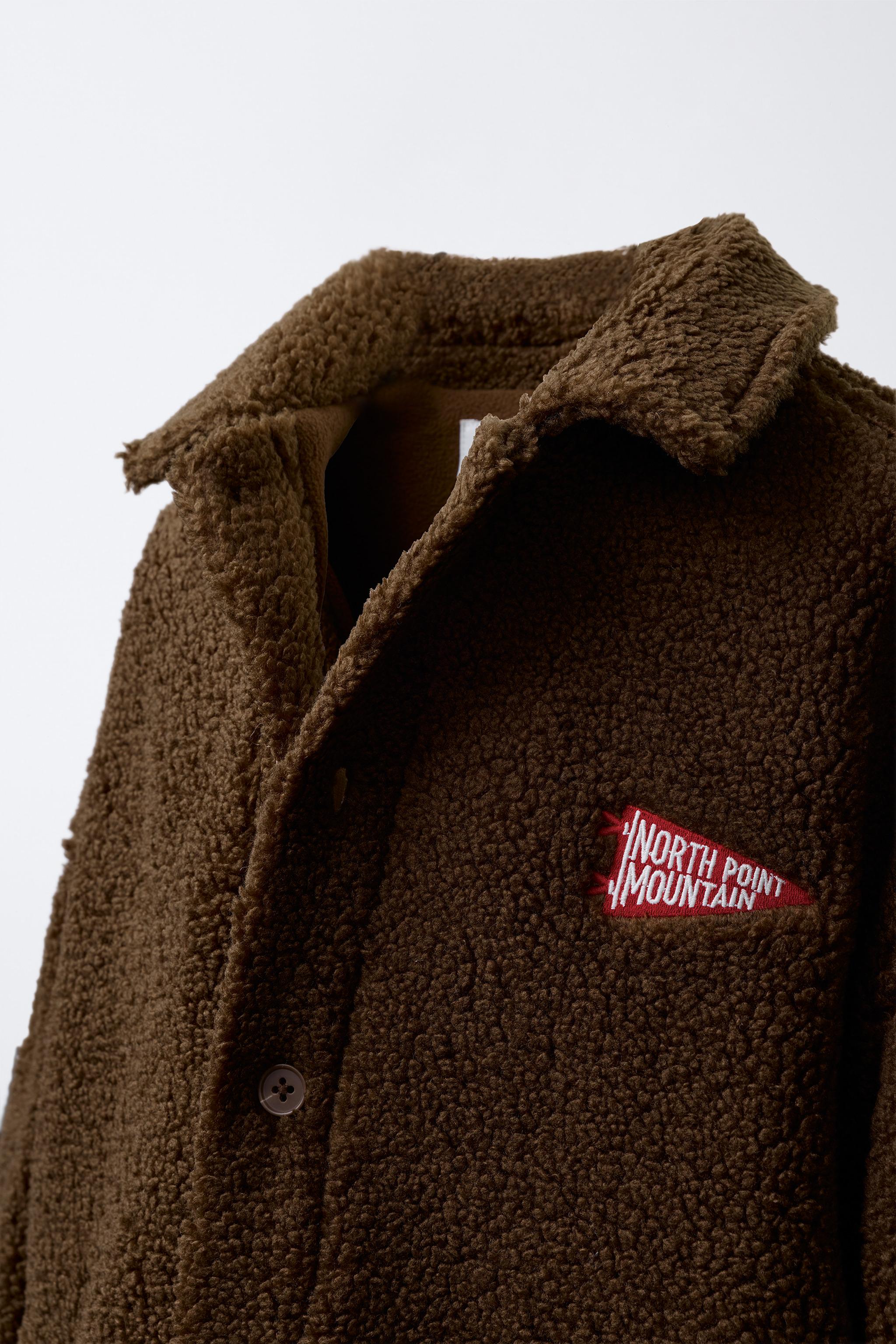 SURCHEMISE EFFET MOUTON BRODÉE